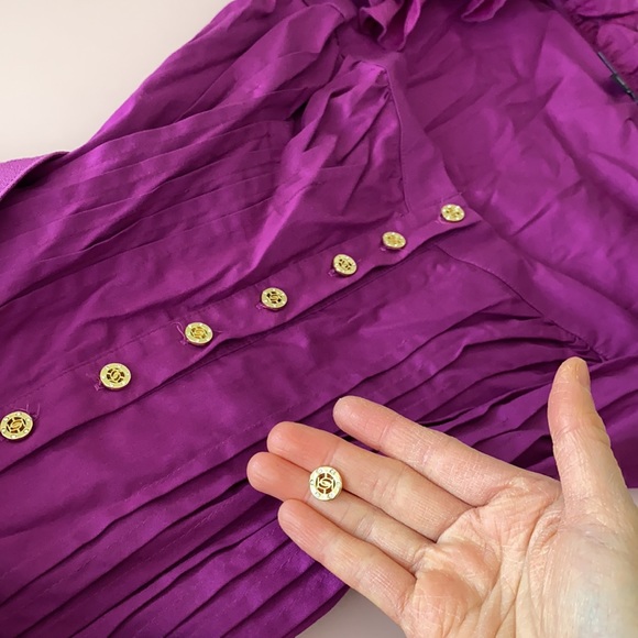 BEBE ruffled shoulder top - Picture 7 of 8